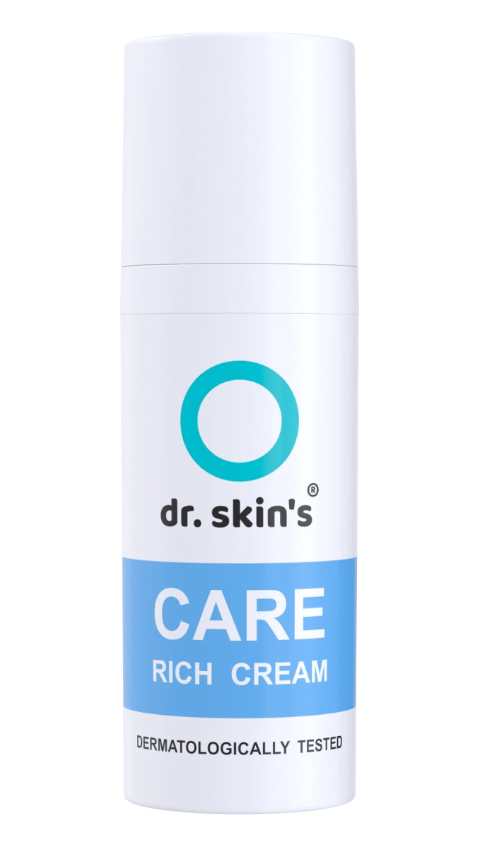 dr. skin's® Care Rich Cream Reichhaltige Creme für mehr Feuchtigkeit, Frische und Geschmeidigkeit vegan dermatologisch getestet
